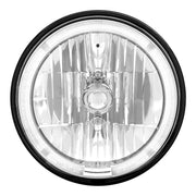 7" Crystal Headlight With Amber LED Halo Ring