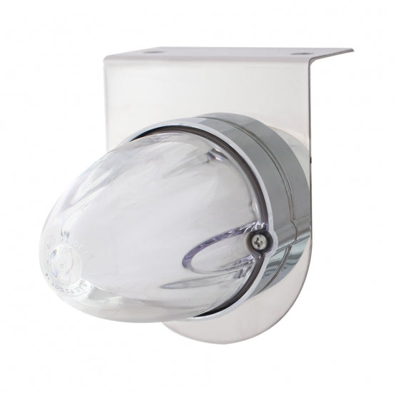 SS Bracket With 9 LED Dual Function Watermelon GloLight -Amber LED/Clear Lens