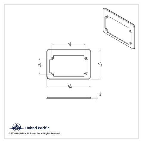 "U.S. Army" Motorcycle License Plate Frame