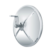 7-1/2" 430 Stainless Steel 320R Convex Mirror - Centered Mounting Stud