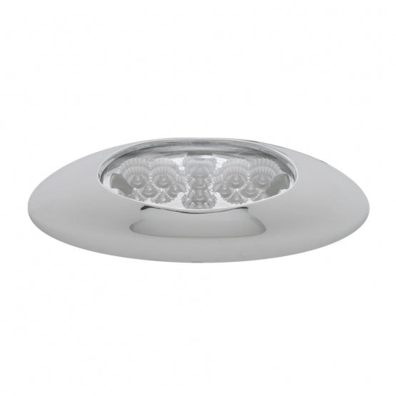 16 LED Phantom I Reflector Light (Clearance/Marker) - Amber LED/Clear Lens