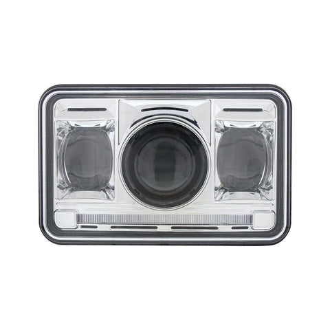 ULTRALIT - 11 High Power LED 4" X 6" Projection Headlight - High Beam