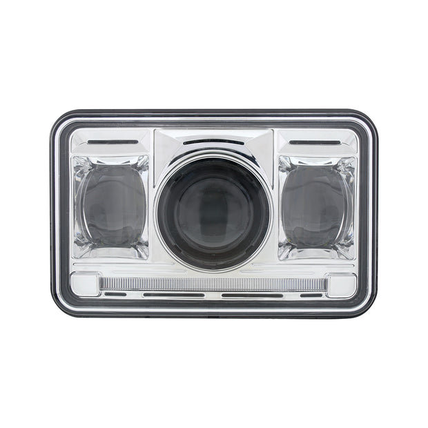 ULTRALIT - 11 High Power LED 4" X 6" Projection Headlight - High Beam