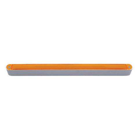 24 LED Dual Function 12" GloLight Bar With Bezel - Amber LED/Amber Lens
