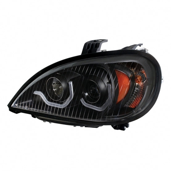 Blackout Projection Headlight With LED Position Light For 2001-2020 Freightliner Columbia - Driver