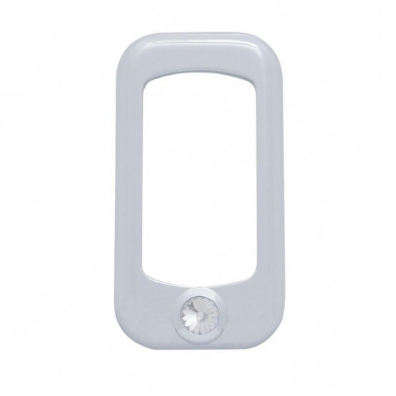 Rocker Switch Bezel For Peterbilt/ Kenworth With Clear Crystal (3-Pack)