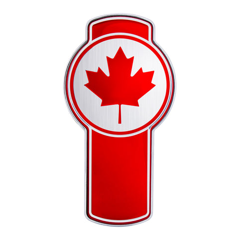 Chrome Die Cast Canada Flag Emblem