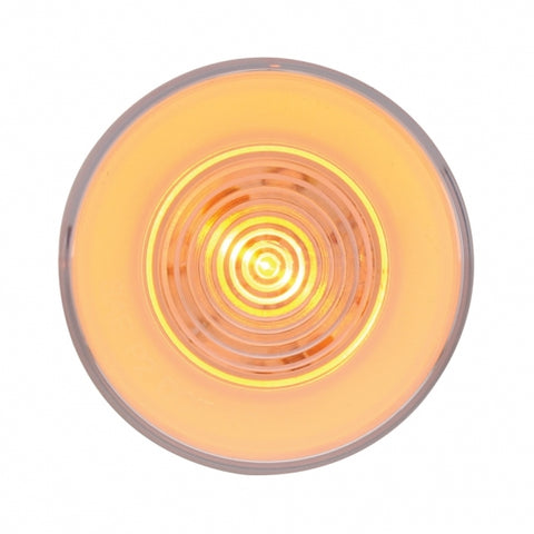 9 LED 2-1/2" Round GloLight (Clearance/Marker) - Amber LED/Clear Lens