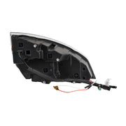 Chrome Quad-LED Headlight With LED DRL & Seq. Signal For 2018-2024 Freightliner Cascadia - Driver