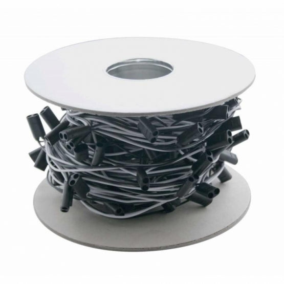 100 Count 2-Prong Female Bullet Plugs 16G Wire Harness Roll - 100' W/12" Lead Between Plugs