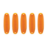 6 Amber LED Cab Lights For 2008-2017 Freightliner Cascadia - Amber Lens (5-Pack)