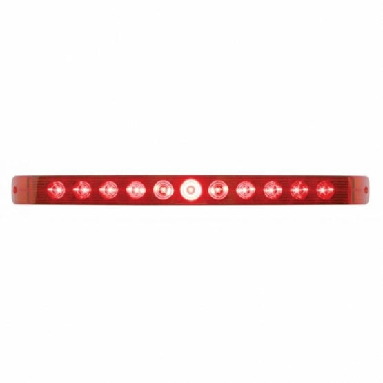 11 LED 17" Light Bar Only (Stop, Turn & Tail) - Red LED/Red Lens
