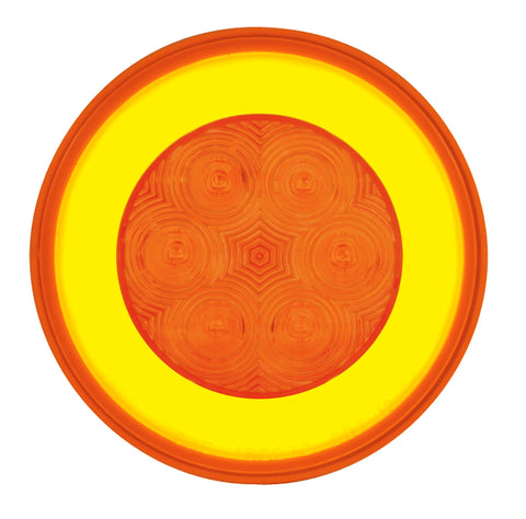 21 LED 4" GloLight (Turn Signal) - Amber LED/Amber Lens