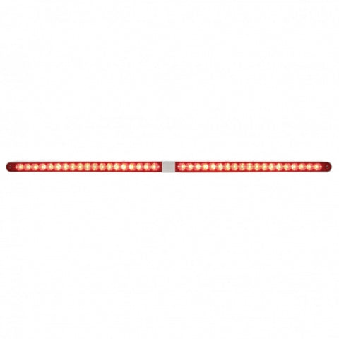 Dual 14 LED 12" Reflector Light Bars With Bezel - Red LED/Red Lens