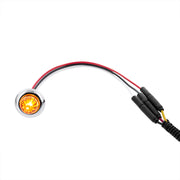 4 LED Dual Function 3/4" Mini Watermelon Light (Clearance/Marker) - Amber LED/Amber Lens
