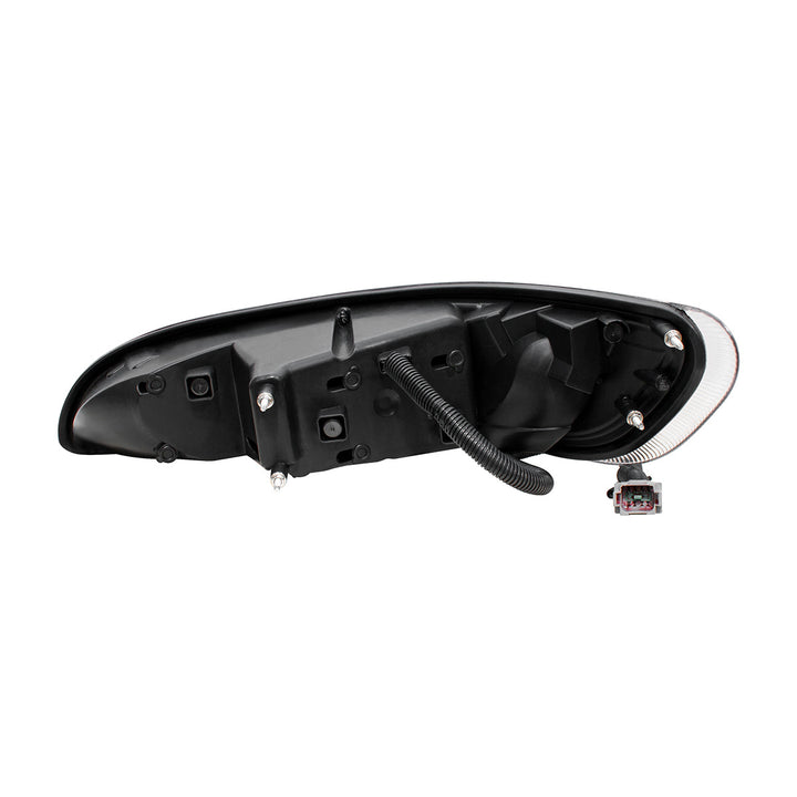 Black LED Headlight With Color Changing Position Light Bar For Peterbilt 386 (2005-2015) &amp; 387 (1999-2010) - Driver