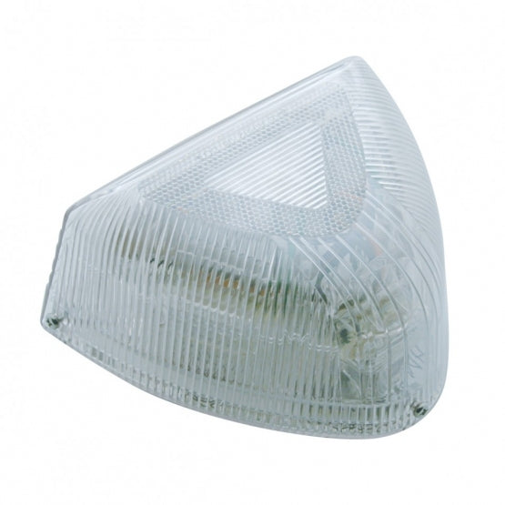 37 LED Turn Signal Light  With Clear Base For 1987-2007 Peterbilt 379/378/357 - Amber LED/Clear Lens
