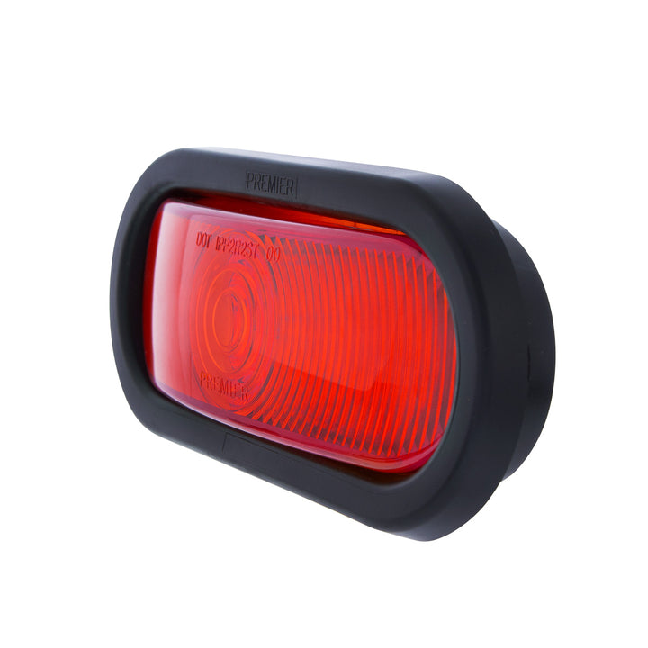 6" Oval Light Kit (Stop, Turn &amp; Tail) - Red Lens