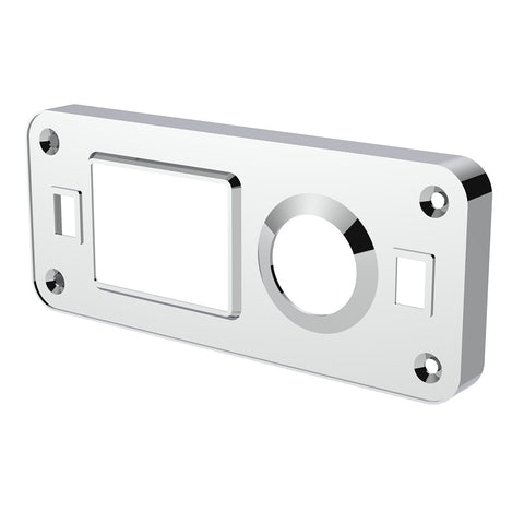 Chrome Plastic Dome Light Cover With Swivel Light Hole For Peterbilt 386 (2006-2010) & 387 (1999-2010)