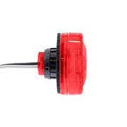 3 LED Oval Clearance/Marker Light-Red LED/Red Lens
