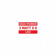9 High Power LED Round Work Light - Spot