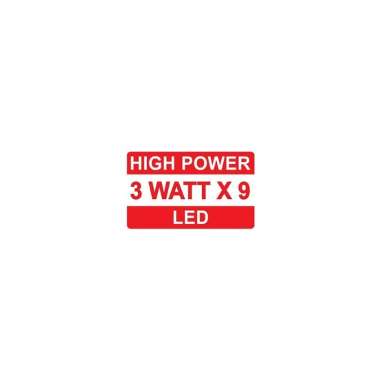 9 High Power LED Round Work Light - Spot