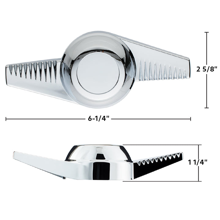 Chrome Plastic 2-Bar "Groovy" Hubcap Spinner