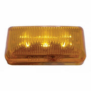 6 LED Rectangular Light (Clearance/Marker) - Amber LED/Amber Lens