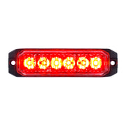 6 High Power LED "Competition Series" Slim Warning Light - Red