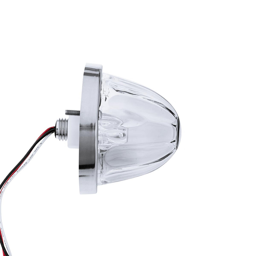 Glass Watermelon Light Kit With 2 LED Light-Amber LED/Clear Lens