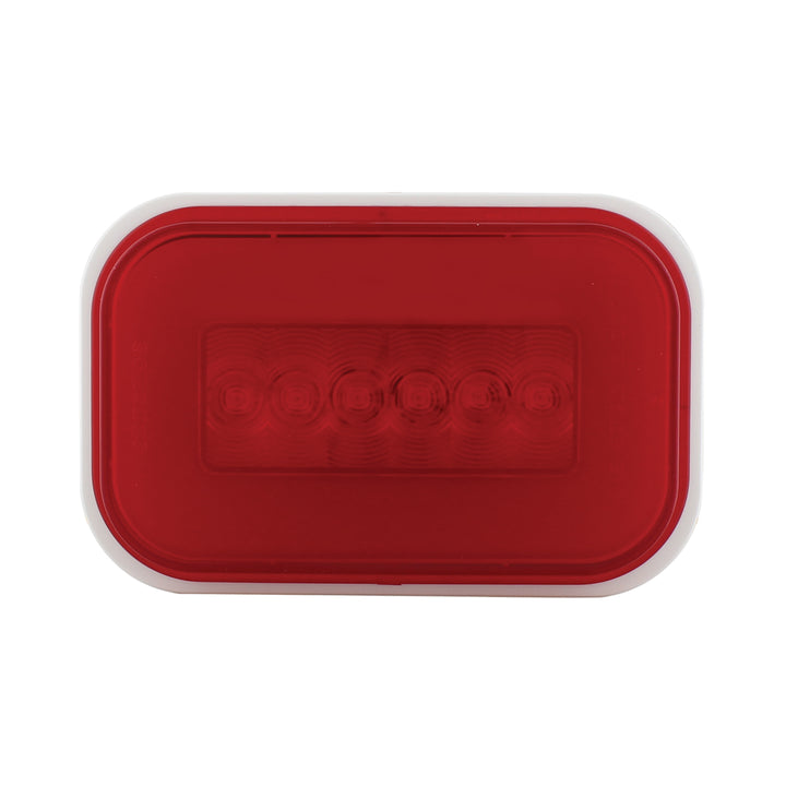 14 LED Rectangular GloLight Kit (Stop, Turn &amp; Tail) - Red LED/Red Lens