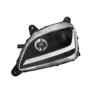 Black Projection Headlight With LED Position & Sequential Signal For 2012-2021 Peterbilt 579- Driver