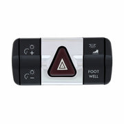 Chrome Plastic Hazard Switch Trim For 2008-2017 Freightliner Cascadia