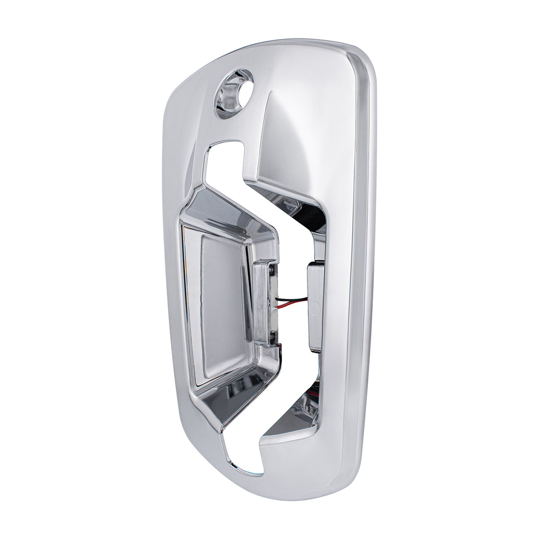 6 LED Chrome Door Handle Cover For 2018-2024 Freightliner Cascadia - Passenger, Amber LED