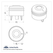 Peterbilt Deluxe Signature A/C Control Knob - Indented