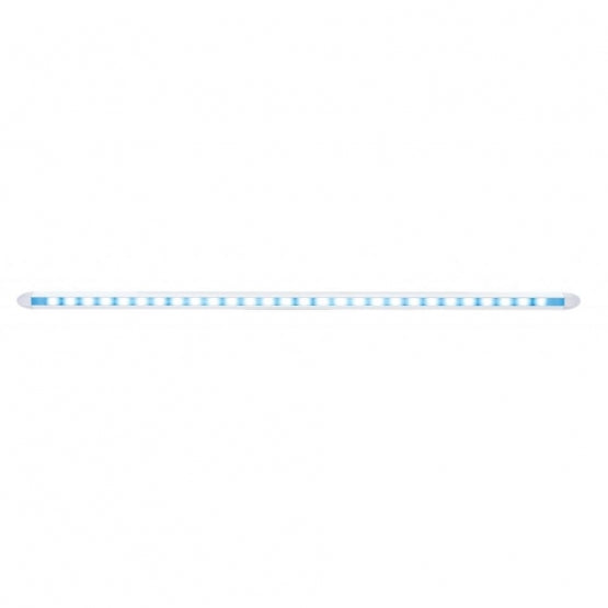 28 LED 12" Slim Light Bar - Blue LED/Clear Lens