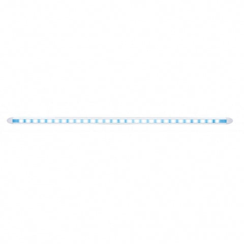 28 LED 12" Slim Light Bar - Blue LED/Clear Lens