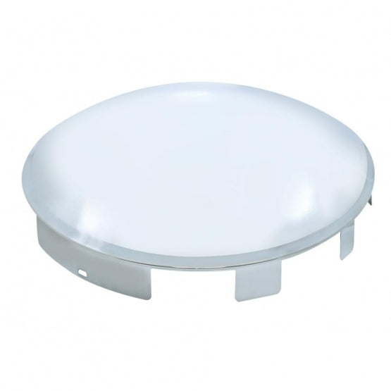 6 Uneven Stainless Steel Dome Front Hubcap - 1" Lip