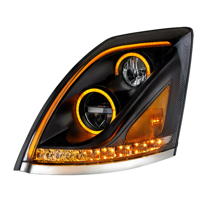 Blackout LED Headlight for 2013-2017 Volvo VN/VNL - Driver