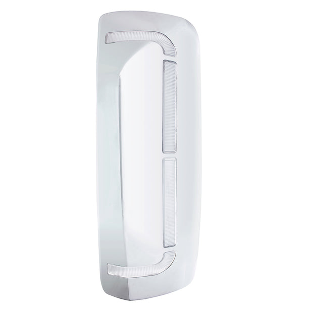 59 LED Chrome Mirror Cover With Sequential LED For 2012-2024 Volvo VNL - Driver