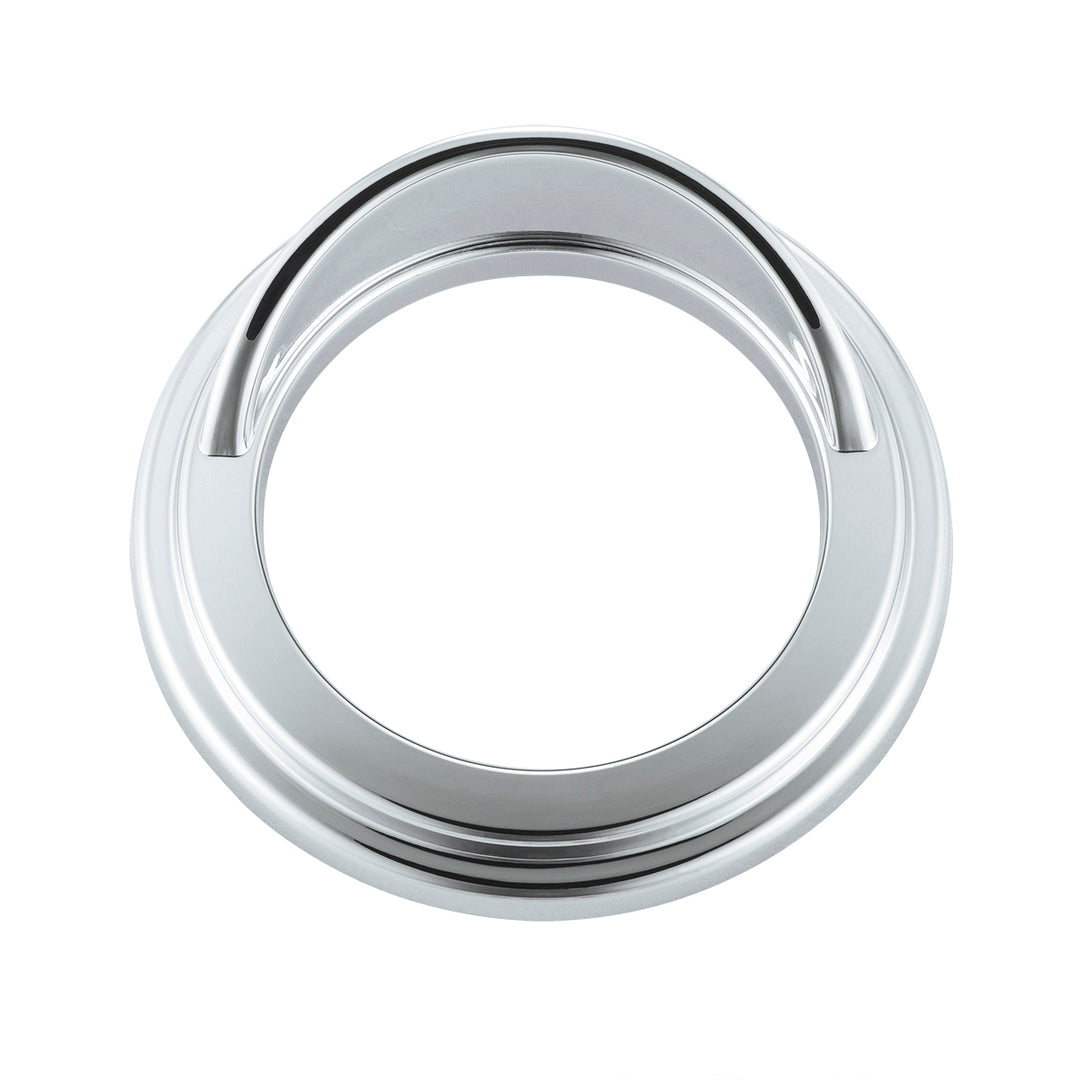 Chrome Small Gauge Bezel With Visor For Freightliner