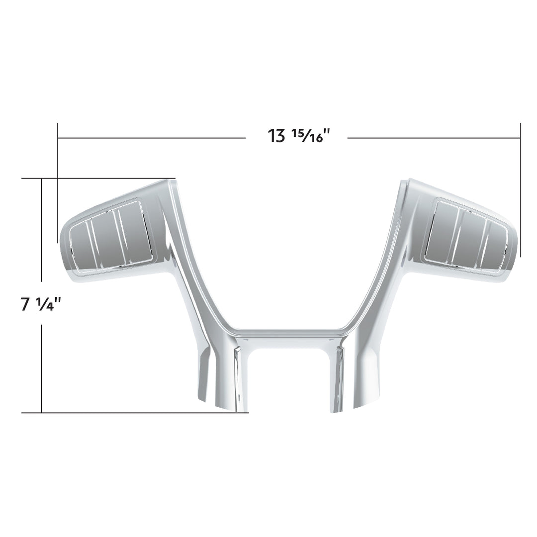 Plastic Trim For United Pacific YourGrip Peterbilt 579/Kenworth T680 Steering Wheel - Chrome