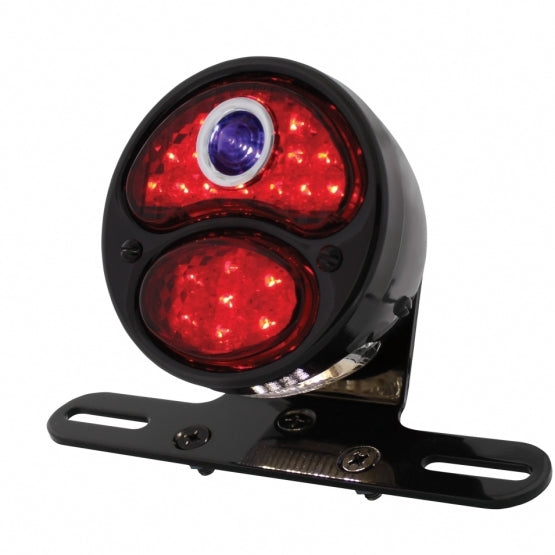 LED "DUO LAMP" Motorcycle Rear Fender Tail Light With Blue Dot