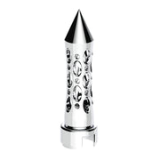 M30X3.5 Thread-On Daytona Style Spike Gearshift Knob With 13/15/18 Speed Adapter - Chrome/Vertical