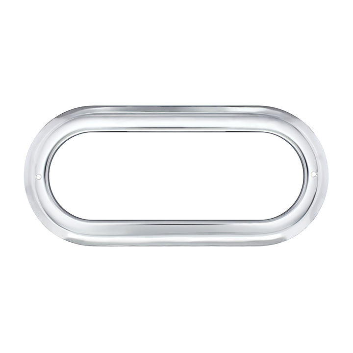 Stainless Steel Light Bezel For 6" Oval Grommet Mounted Light