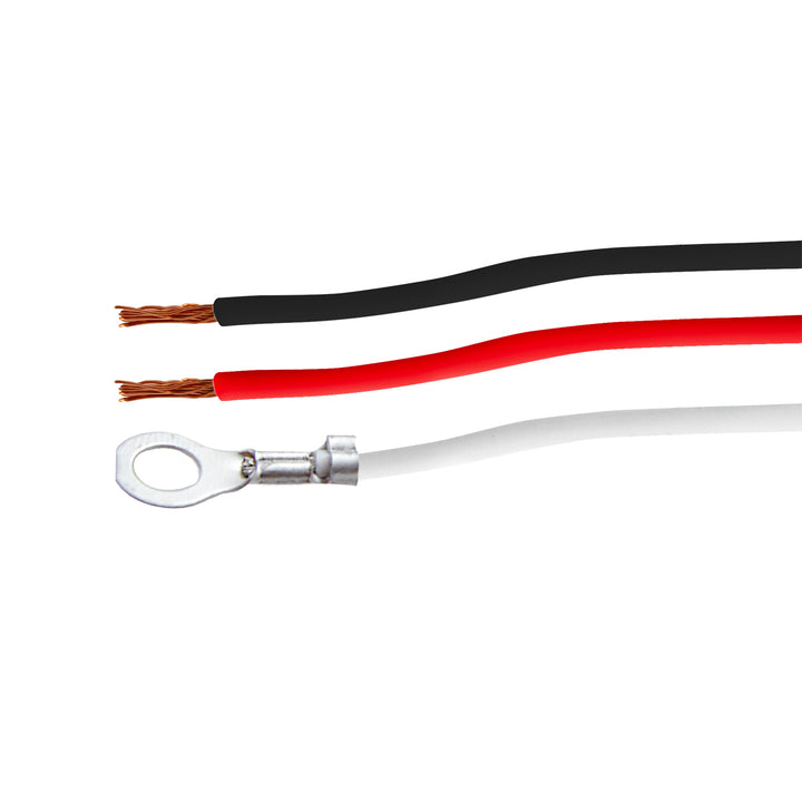 3 Wire Pigtail With 3 Prong Straight Plug - 12" Lead (10-Pack)