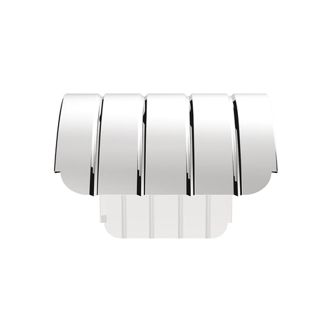 120" 430 Stainless Steel (16ga) Beaded Edge Ribbed Full Fender 60" Spread - SR Series (Pair)