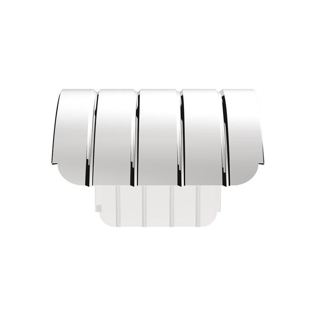 120" 430 Stainless Steel (16ga) Beaded Edge Ribbed Full Fender 60" Spread - SR Series (Pair)