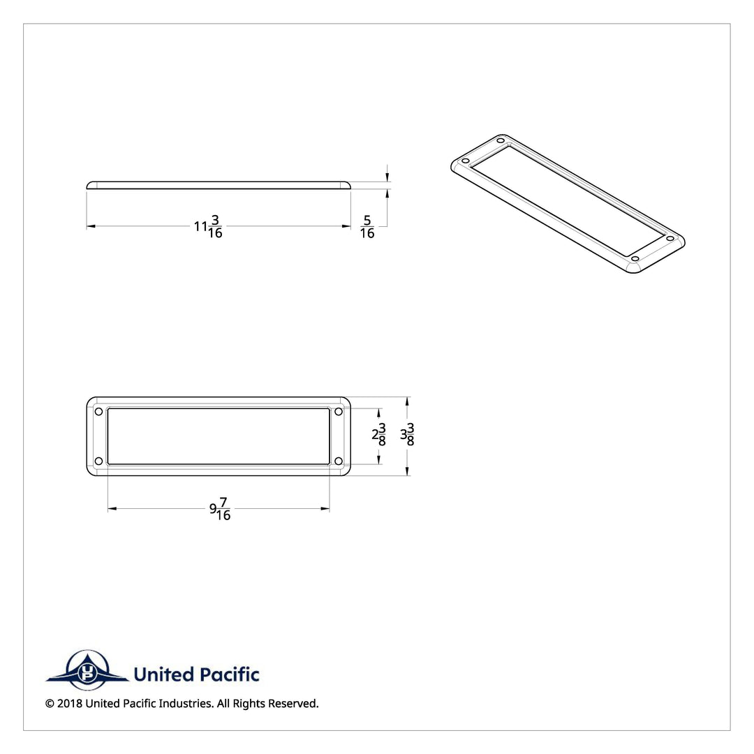 Chrome Plastic Overhead Pocket Bezel For 2000-2010 International 9900/9400/9200