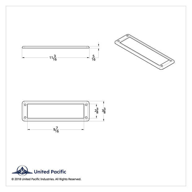 Chrome Plastic Overhead Pocket Bezel For 2000-2010 International 9900/9400/9200